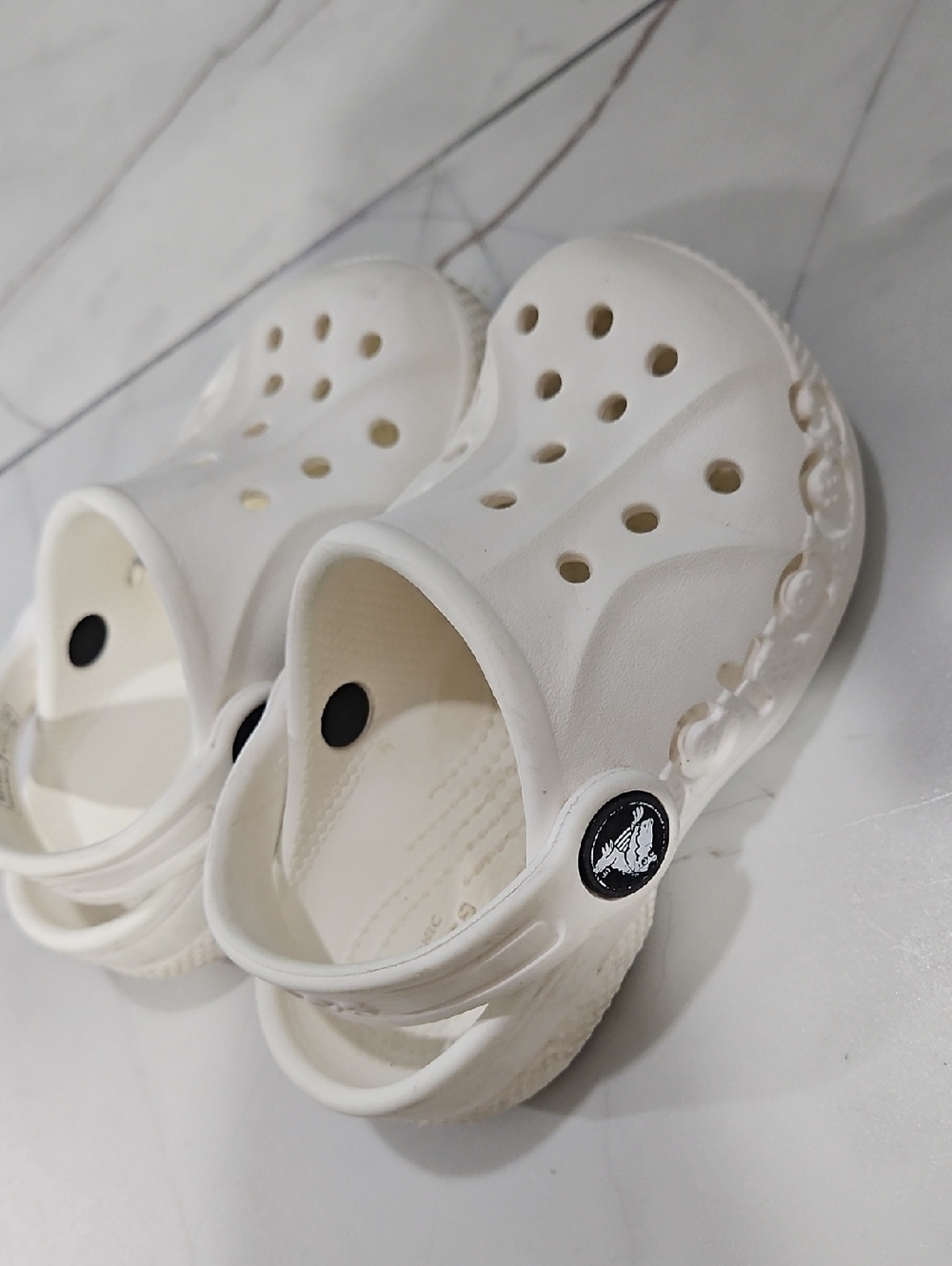 CROCS Kids Classic Clog Sandals - White